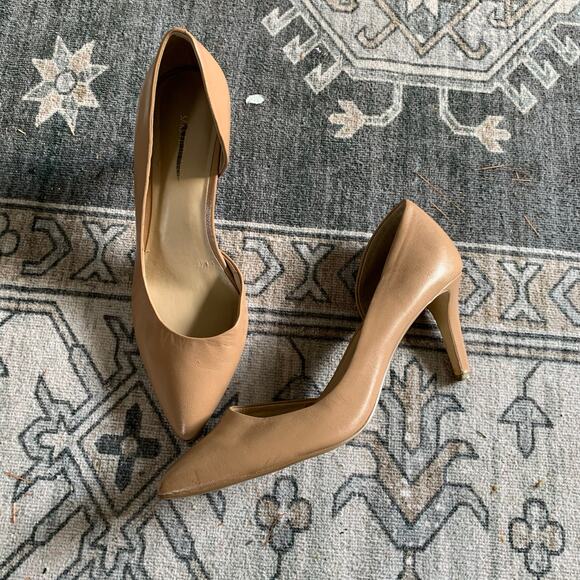Saks Fifth Avenue Shoes - Saks Fifth Avenue D'orsay Leather Pumps Size 7.5